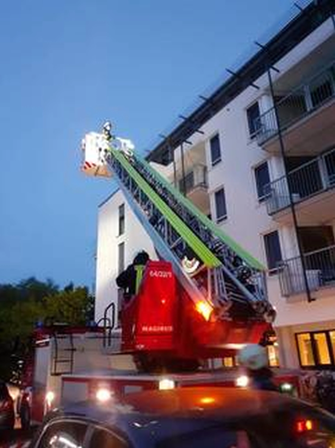 Großübung der Freiwilligen Feuerwehr Malente in der Curtius Klinik