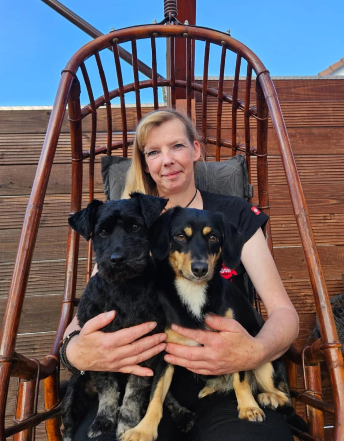 Kathleen mit Hund
